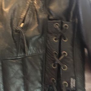 Leather King motorcycle jacket - size 44.
